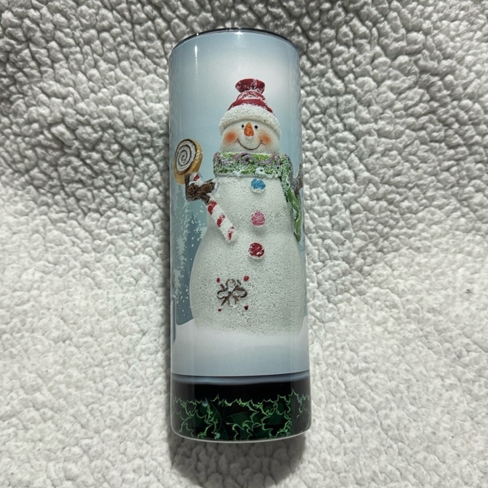 Snowman 20 OZ Skinny Tumbler